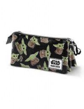 estuche triple mini yoda star wars